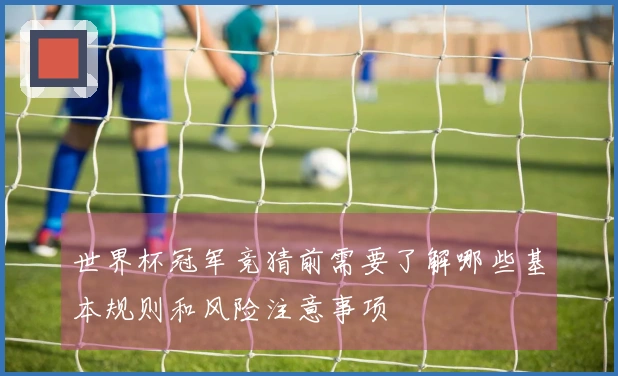 世界杯冠军竞猜前需要了解哪些基本规则和风险注意事项