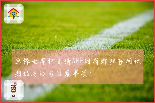 选择世界杯竞猜APP时有哪些官网识别的方法与注意事项？